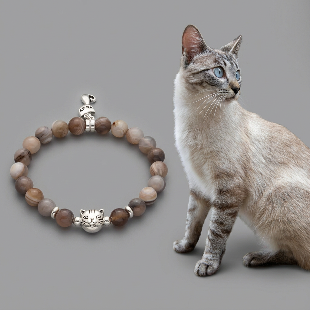 Custom Siamese Cat Bracelet