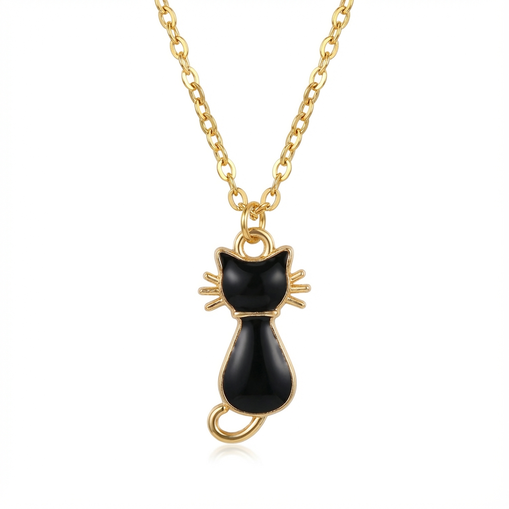 Black Cat Necklace