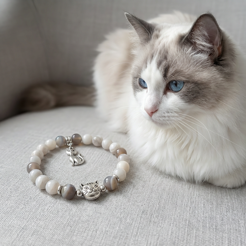 Custom Blue Ragdoll Cat Bracelet