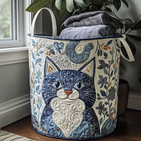Velvet Paws Quilted Laundry Basket NCU0PTT1214