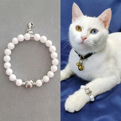 Custom White Cat Bracelet