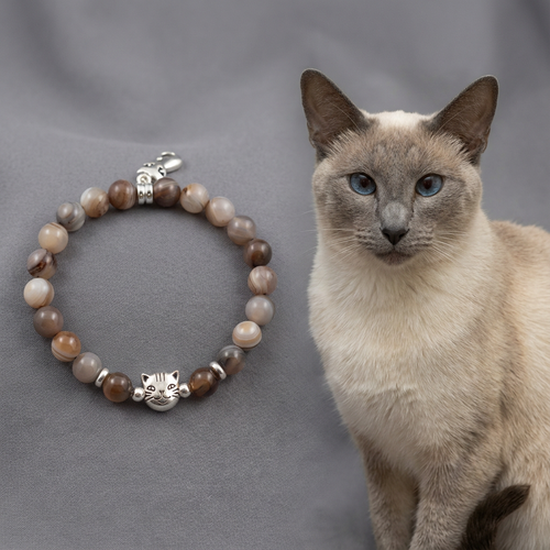 Custom Siamese Cat Bracelet