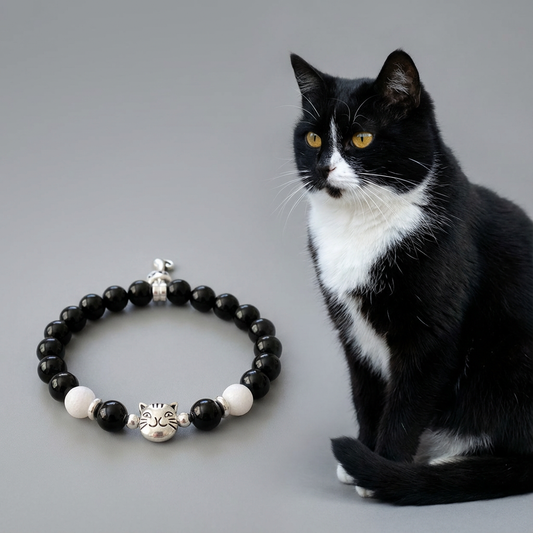 Custom Tuxedo Cat Bracelet