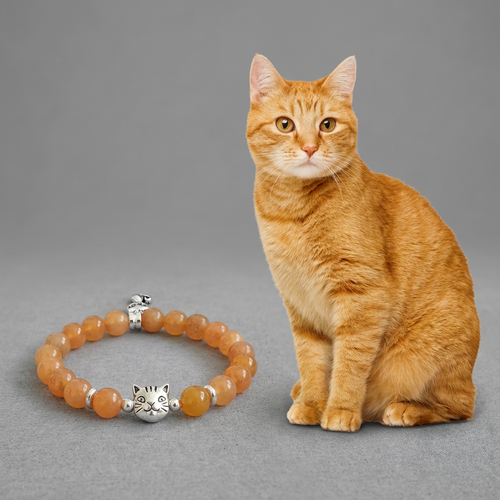 Custom Orange Tabby Cat Bracelet