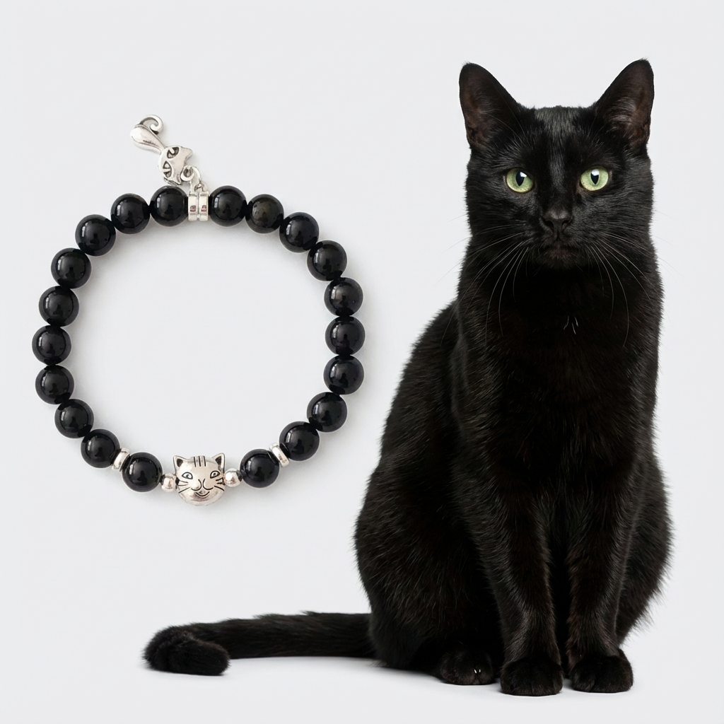 Custom Black Cat Bracelet