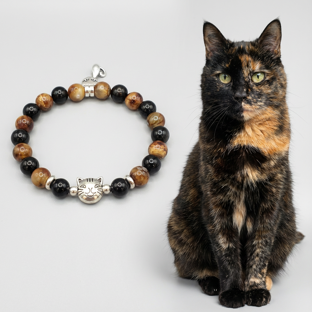 Custom Tortoiseshell Cat Bracelet