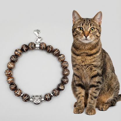 Custom Brown Tabby Cat Bracelet