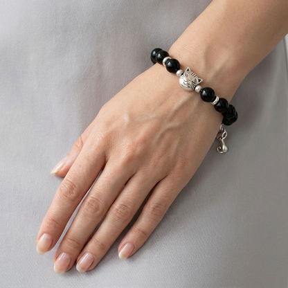 Custom Black Cat Bracelet