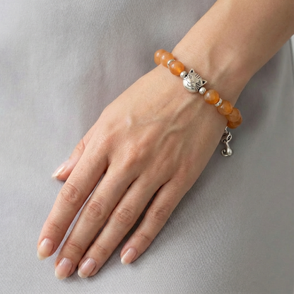 Custom Orange Tabby Cat Bracelet