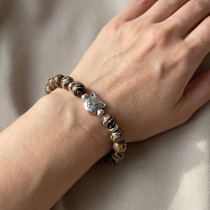 Custom Brown Tabby Cat Bracelet