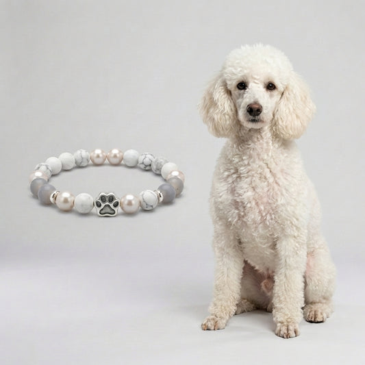 Custom Poodle (White) Bracelet