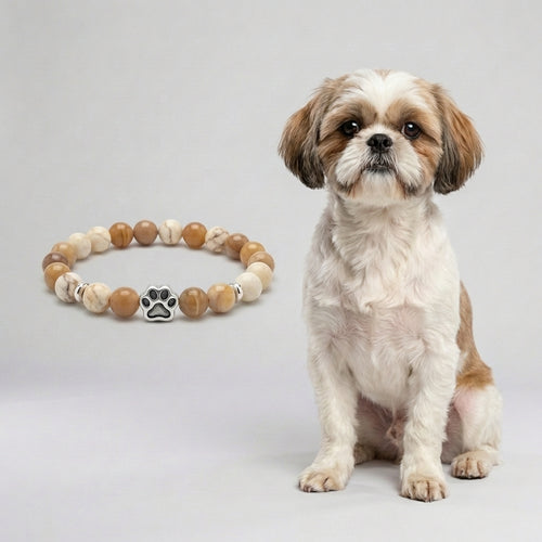 Custom Shih Tzu (White & Brown) Bracelet