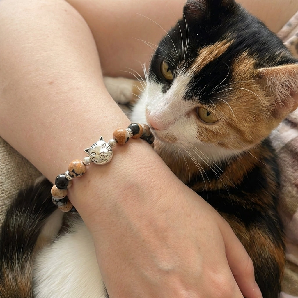 Custom Calico Cat Bracelet