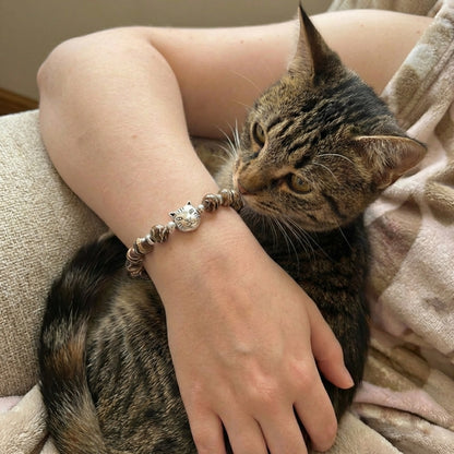 Custom Brown Tabby Cat Bracelet