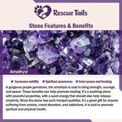 The Rescue Heart Cat Pendant – Amethyst