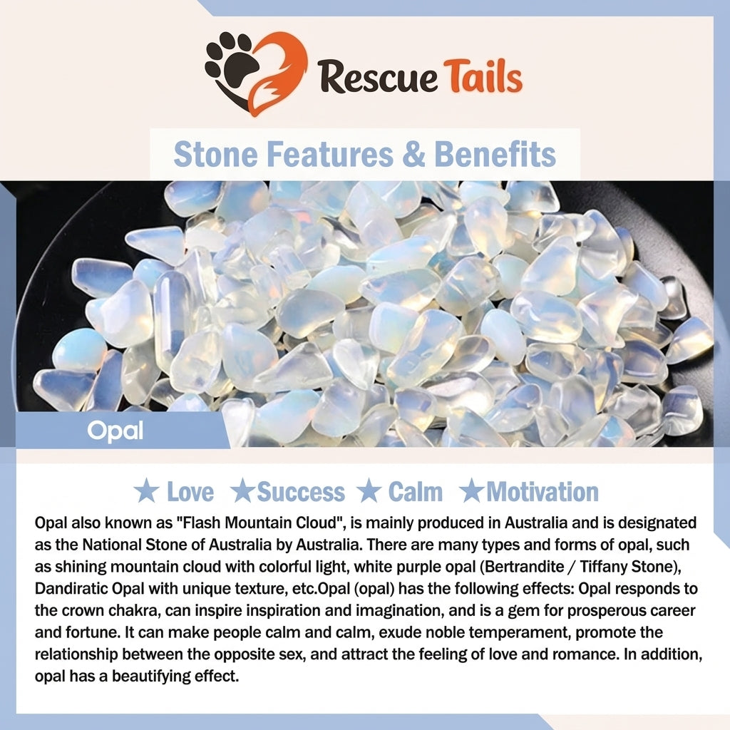 The Rescue Heart Cat Pendant – Opal