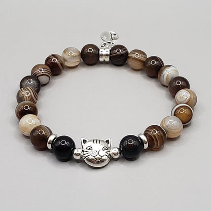 Custom Chocolate Siamese Cat Bracelet