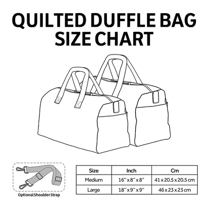 Enchanted Cats Trio Quilted Duffle Bag